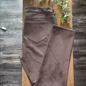 Stylish Brown Suede Pants